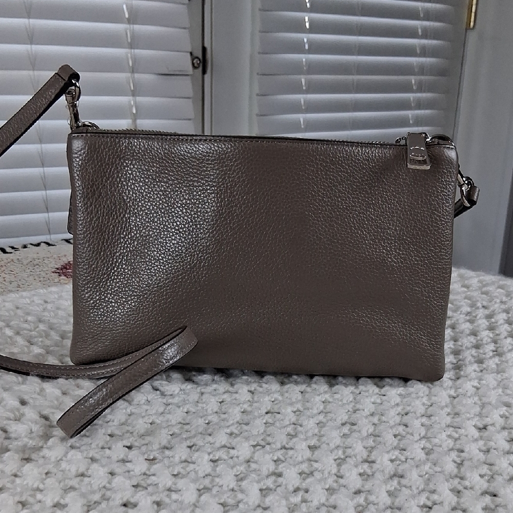 Coach Gray Studded Woman Crossbody Bag - Picture 5 of 15